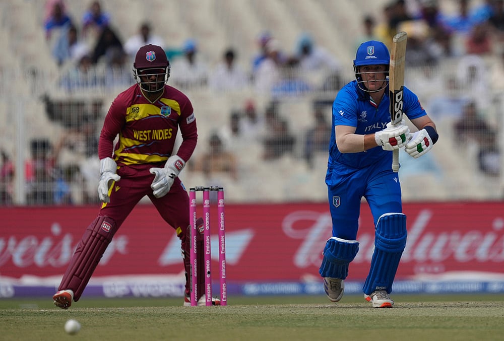 West Indies vs Italy T20 World Cup Cricket match-Harry Manenti
