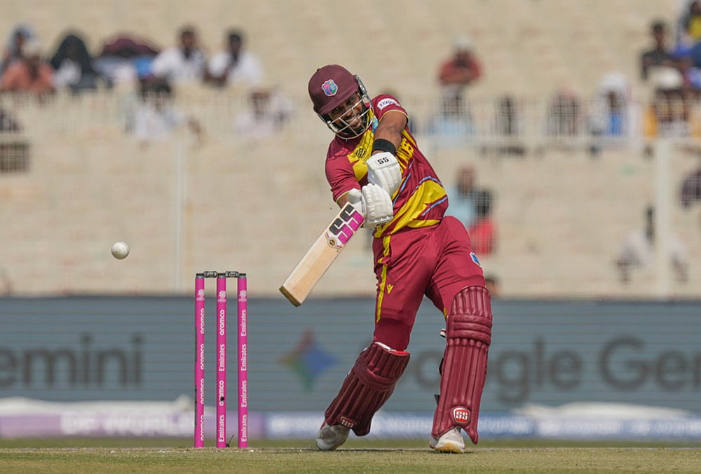 West Indies vs Italy T20 World Cup Cricket match-Shai Hope