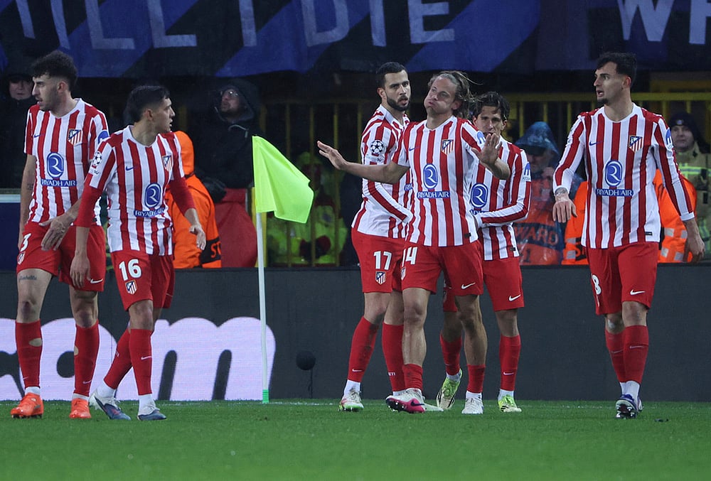 Club Brugge vs Atletico Madrid Champions League play-off soccer-Joel Ordonez