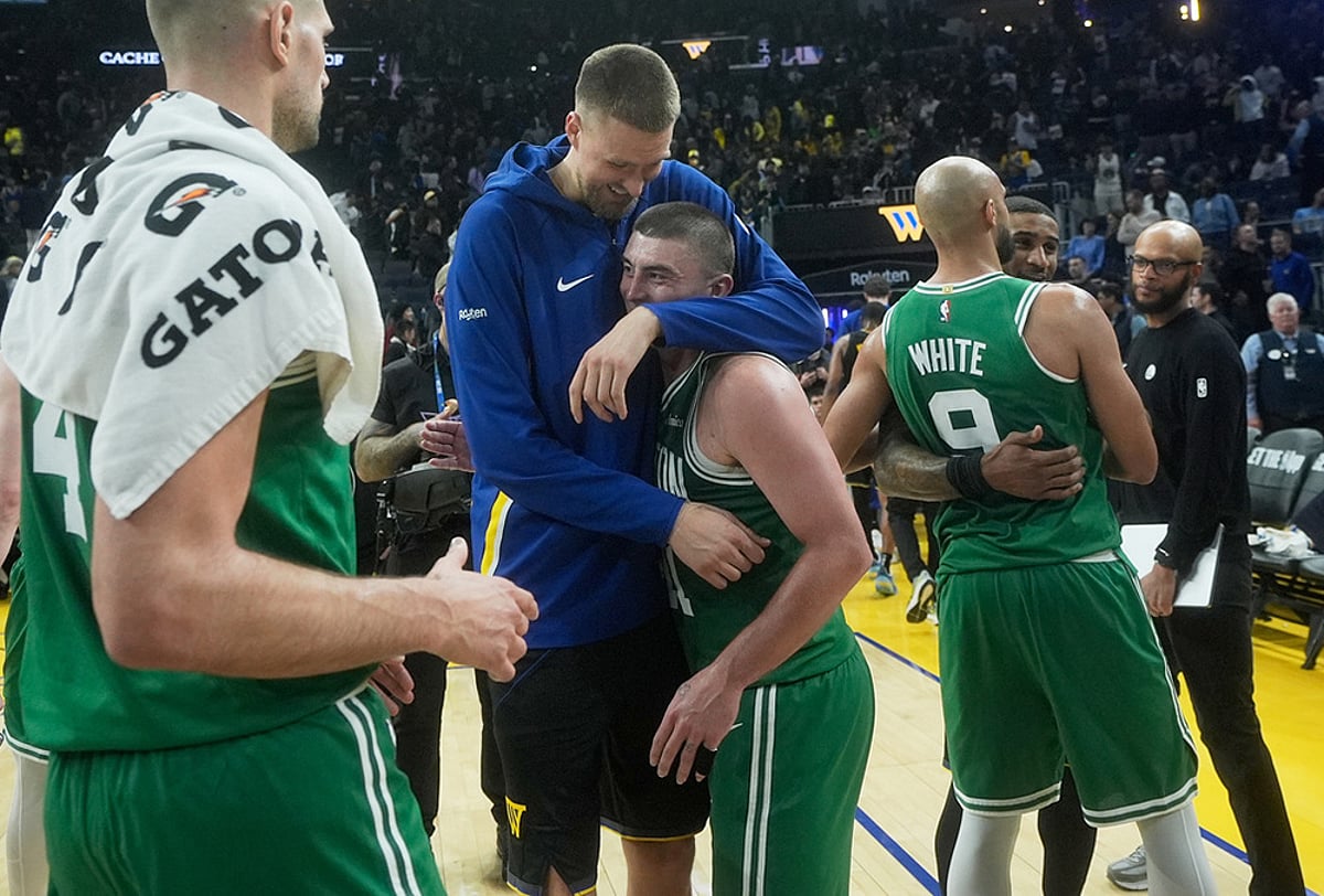Golden State Warriors Vs Boston Celtics NBA basketball 2025-26-Kristaps Porziņģis