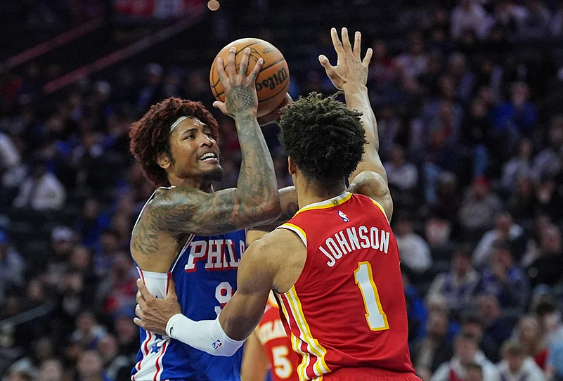 Philadelphia 76ers Vs Atlanta Hawks NBA basketball-Kelly Oubre Jr