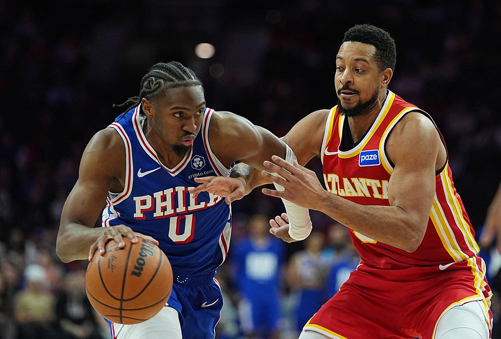 Philadelphia 76ers Vs Atlanta Hawks NBA basketball-Tyrese Maxey