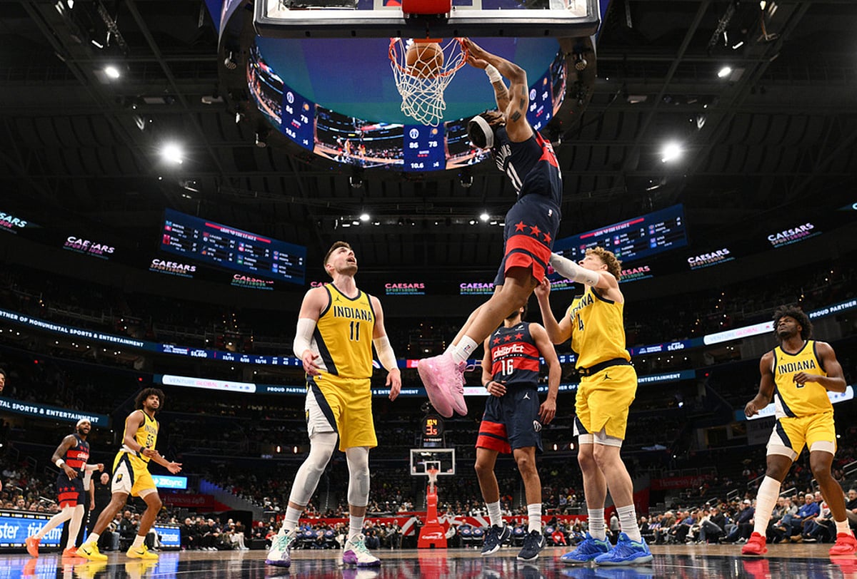 Washington Wizards vs Indiana Pacers NBA basketball-Alondes Williams