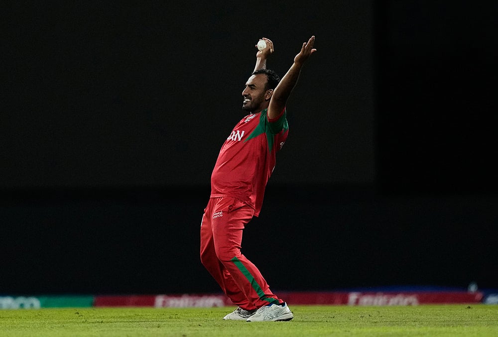 Australia vs Oman T20 world cup cricket-Shakeel Ahamed