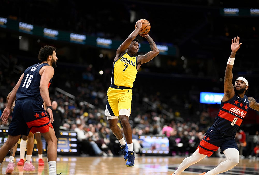 Washington Wizards vs Indiana Pacers NBA basketball-Kam Jones