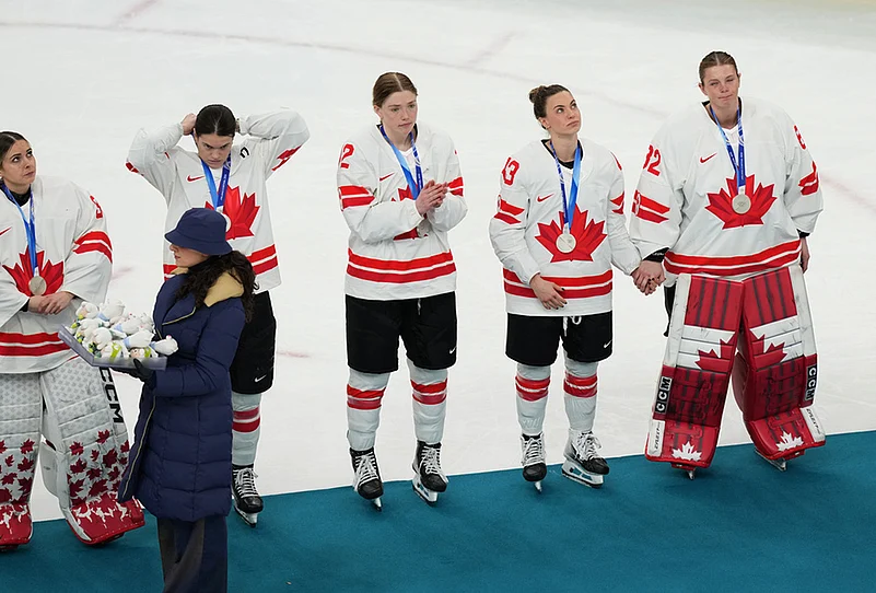 USA Vs Canada Womens Ice Hockey Milan Cortina Olympics-Canadas Kristin ONeill