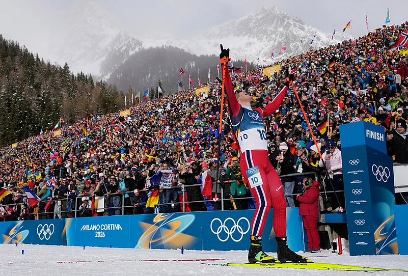 Italy Milano Cortina 2026 Winter Olympics Day 14 Photo Highlights- Johannes Dale-Skjevdal