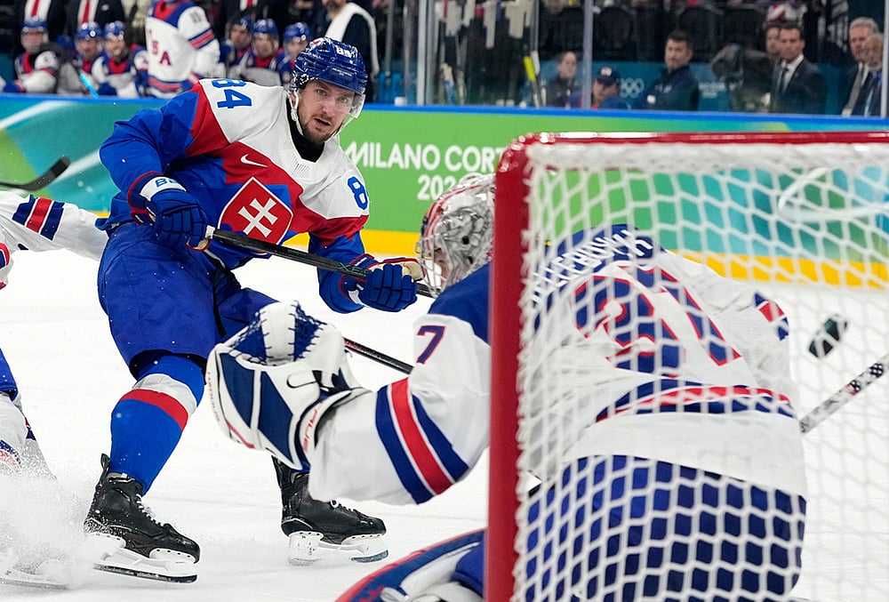 USA Vs Slovakia Men’s Ice Hockey Italy Milano Cortina 2026 winter games-Pavol Regenda