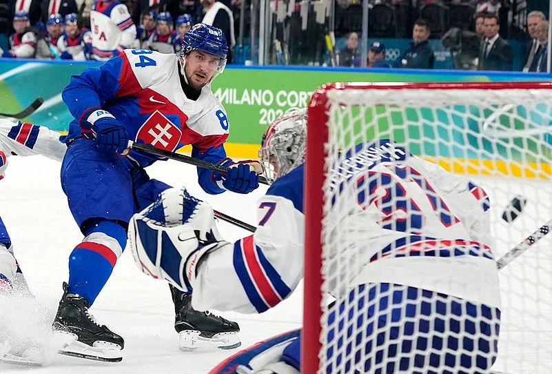 USA Vs Slovakia Men’s Ice Hockey Italy Milano Cortina 2026 winter games-Pavol Regenda