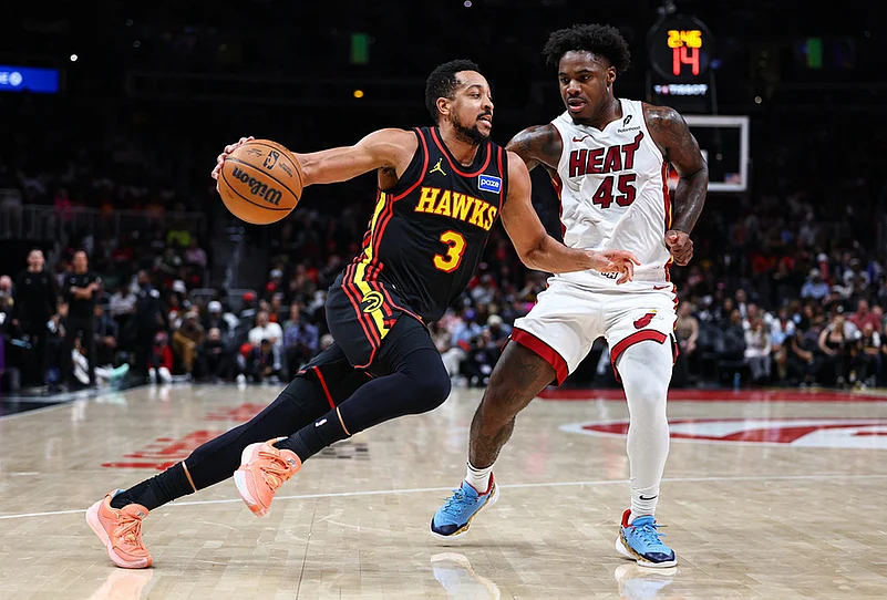 Atlanta Hawks Vs Miami Heat NBA basketball game-CJ McCollum