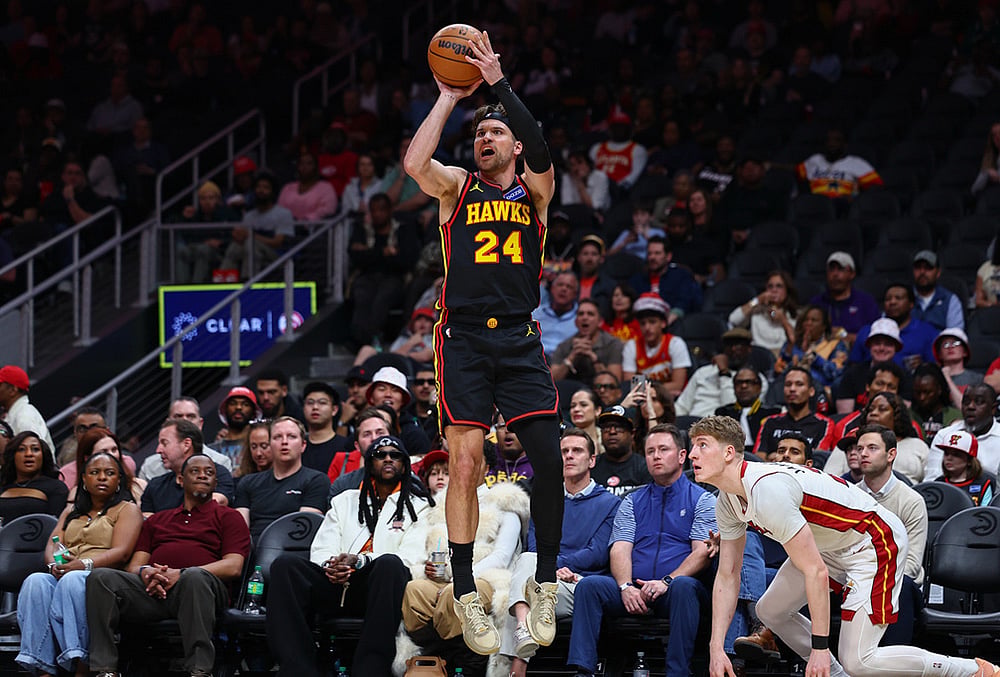 Atlanta Hawks Vs Miami Heat NBA basketball game-Corey Kispert