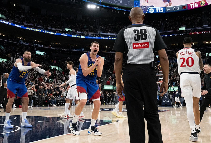 Los Angeles Clippers Vs Denver Nuggets NBA basketball game-Nikola Jokic