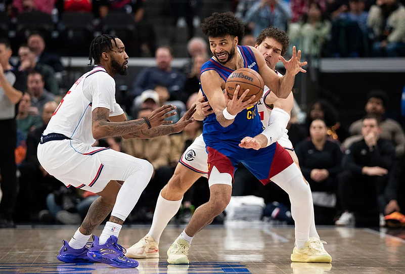 Los Angeles Clippers Vs Denver Nuggets NBA basketball game-Derrick Jones Jr