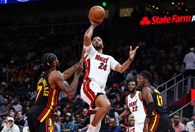 Atlanta Hawks Vs Miami Heat NBA basketball game-Norman Powell