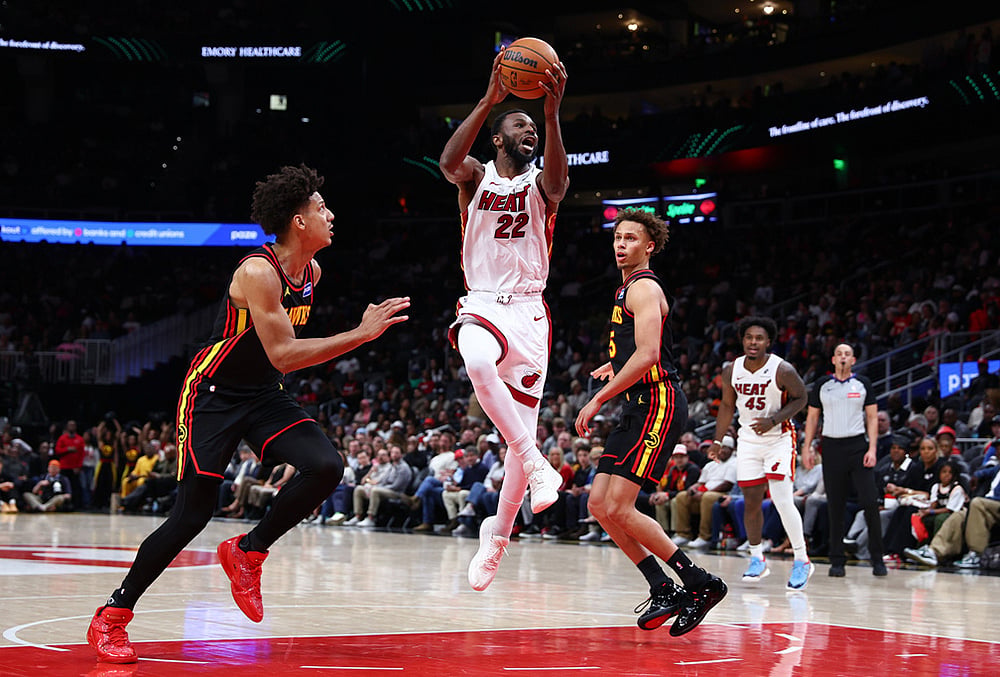 Atlanta Hawks Vs Miami Heat NBA basketball game-Andrew Wiggins