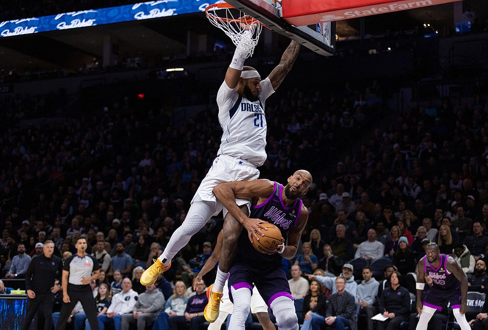 Minnesota Timberwolves Vs Dallas Mavericks NBA basketball game-Daniel Gafford