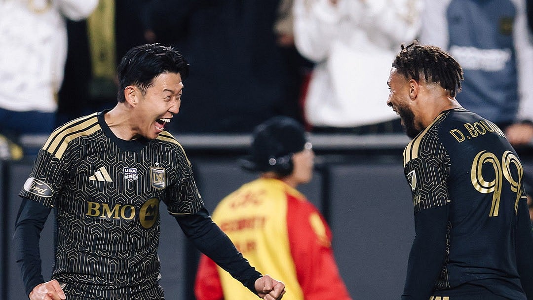 X/@LAFC : Los Angeles FC, MLS 2026: LAFC players celebrating their win.
