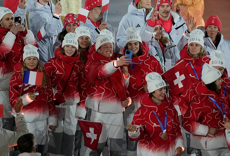 Milan Cortina Winter Olympics Closing Ceremony-Swiss athletes