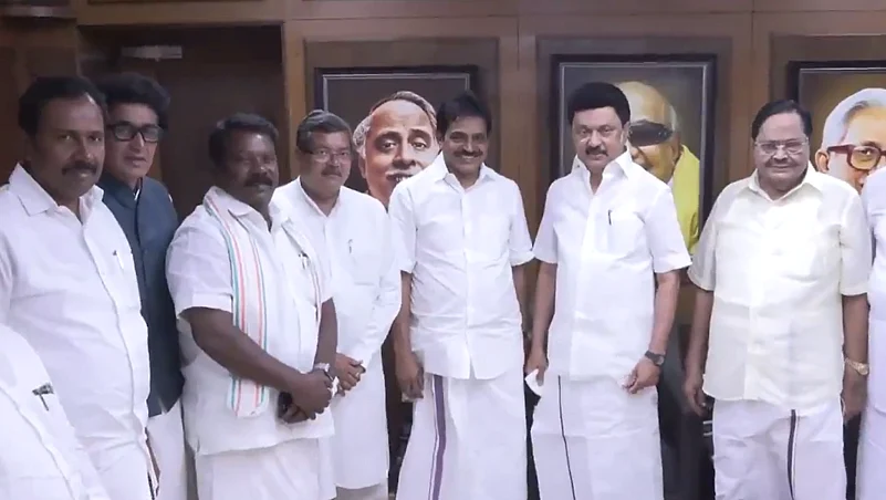 MK Stalin meet K C Venugopal