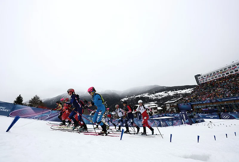Milan Cortina Olympics ski mountaineering mixed relay