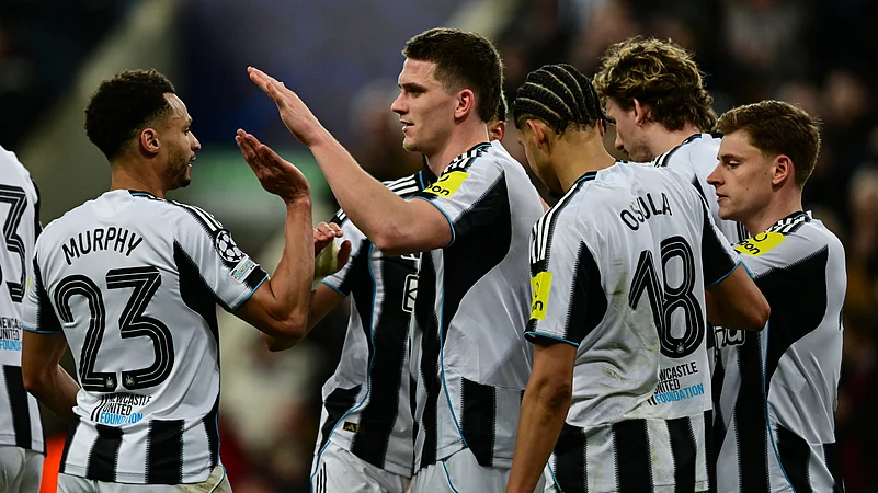 newcastle united vs qarabag match report uefa champions league 2025-26 play-off leg 2 St James Park