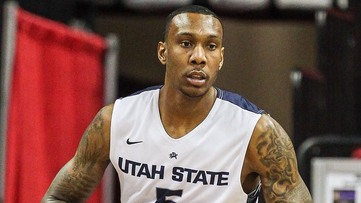 File photo : Jarred Shaw playing for Utah State