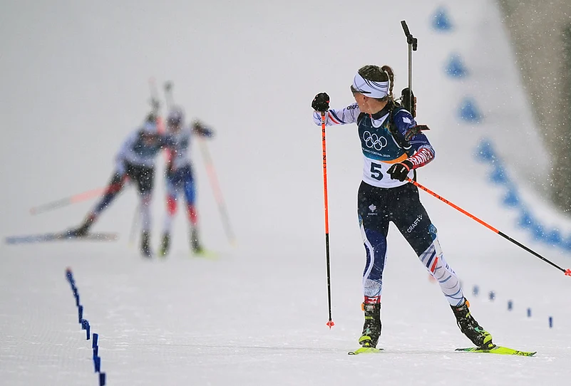 Milan Cortina Olympics biathlon race