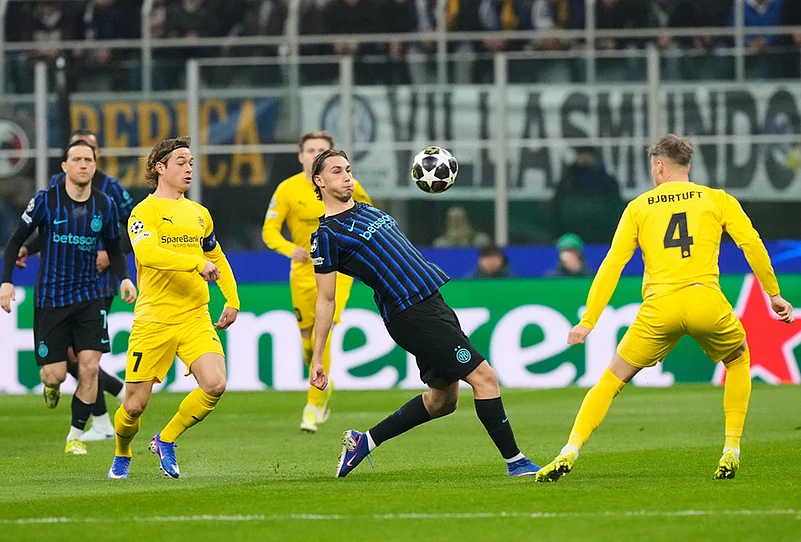 Inter Milan vs FK Bodø/Glimt UCL soccer-Francesco Pio Esposito