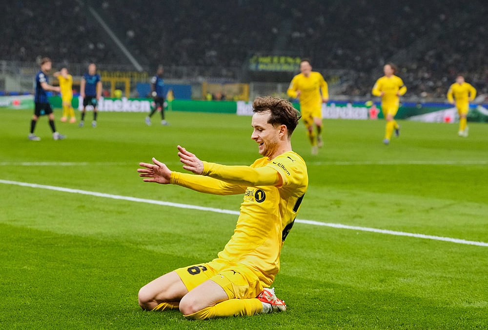 Inter Milan vs FK Bodø/Glimt UCL soccer-Glimts Hakon Evjen