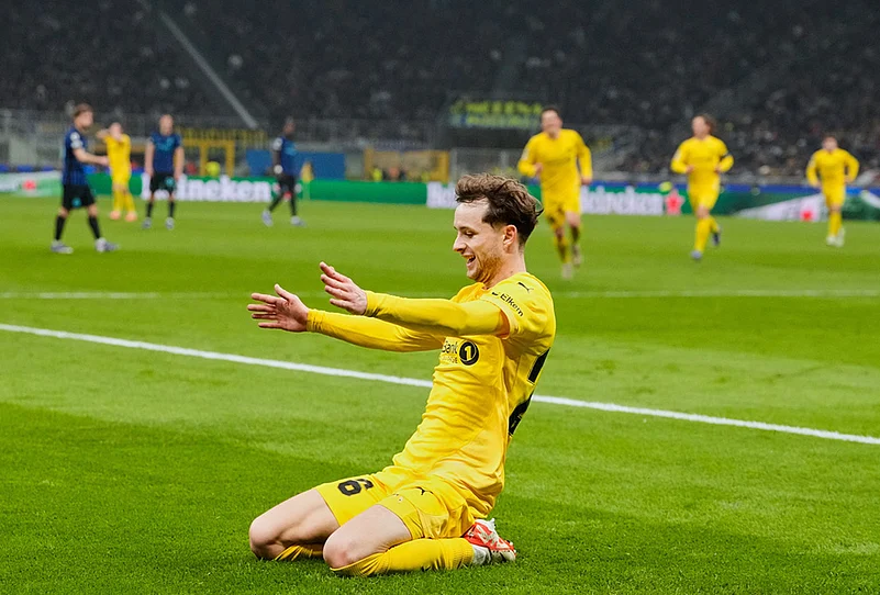 Inter Milan vs FK Bodø/Glimt UCL soccer-Glimts Hakon Evjen