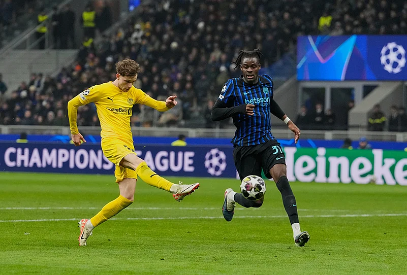 Inter Milan vs FK Bodø/Glimt UCL soccer-Glimts Hakon Evjen