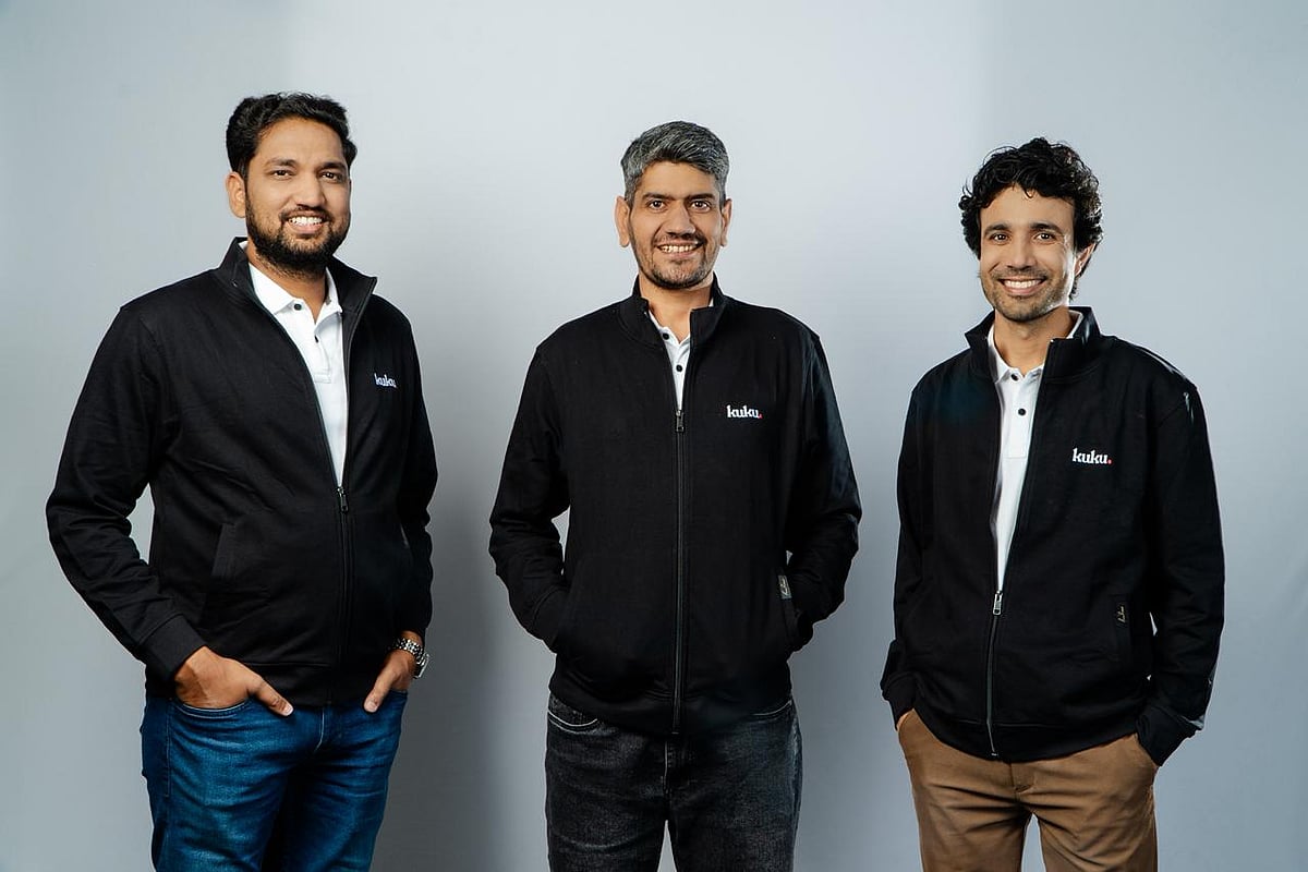 KUKU Founders L-R : Vikas Goyal, Lal Chand Bisu, Vinod Kumar Meena
