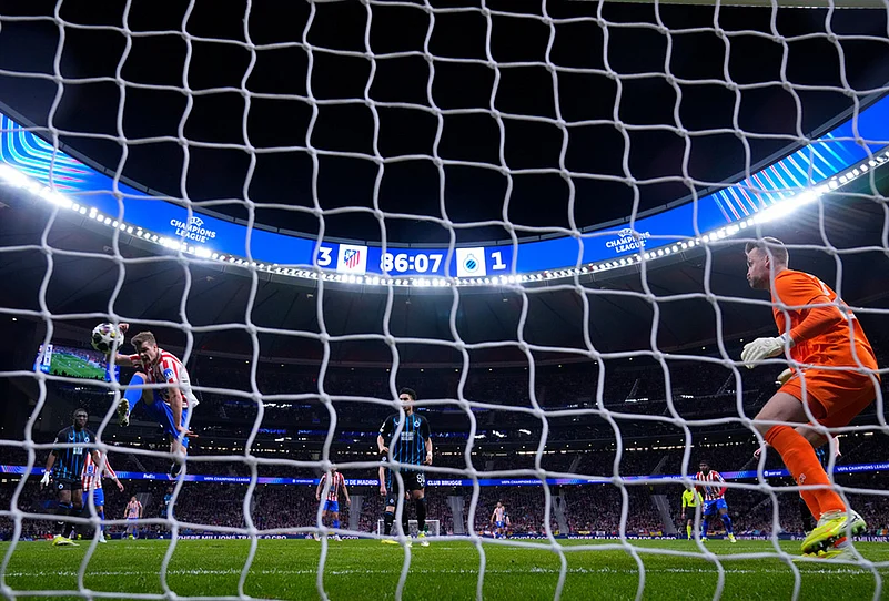 Atletico Madrid Vs Club Brugge UCL soccer-Alexander Sorloth
