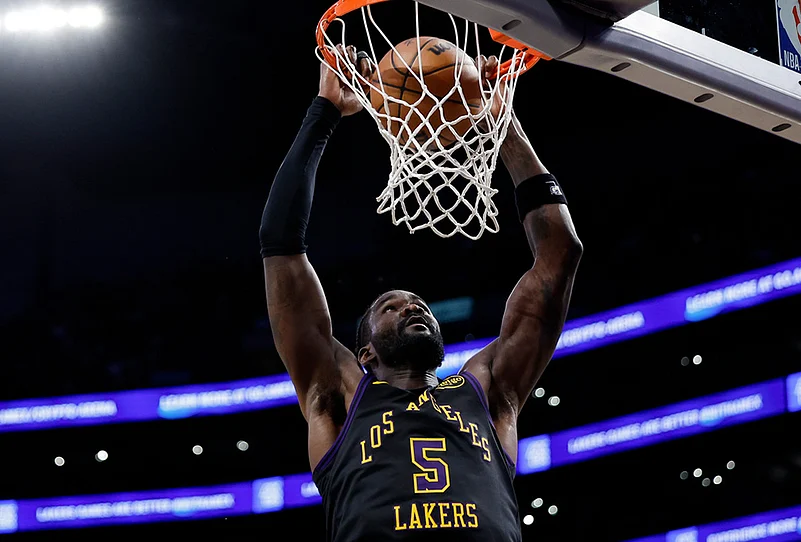 Los Angeles Lakers Vs Orlando Magic NBA basketball game-Deandre Ayton