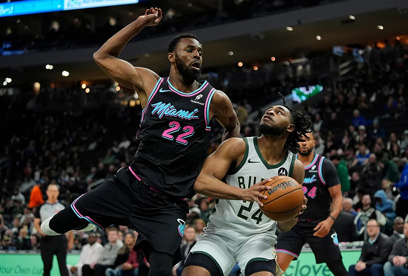 Milwaukee Bucks Vs Miami Heat NBA basketball game-Cam Thomas