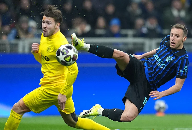 Inter Milan vs FK Bodø/Glimt UCL soccer-Davide Frattesi