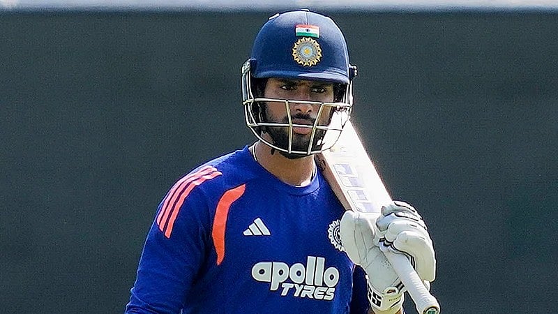 PTI : Tilak Varma bats in a training session ahead of the ICC T20 World Cup 2026 match between India and Zimbabwe at MA Chidambaram Stadium in Chennai.