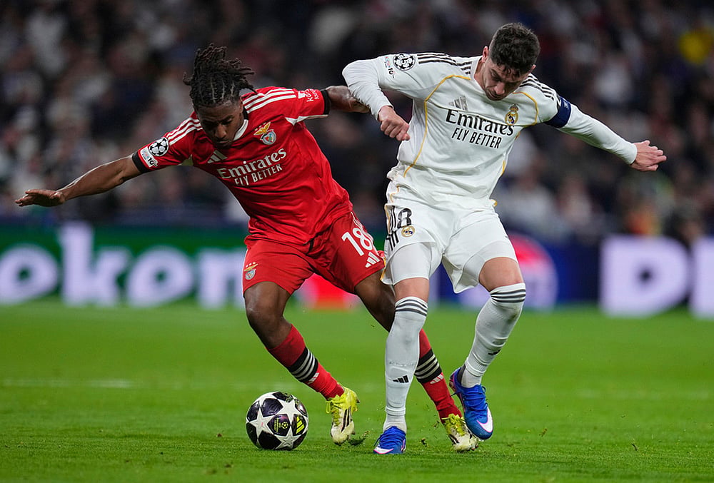 Real Madrid Vs Benfica uefa Champions League 2025-26 Playoff-Leandro Barreiro