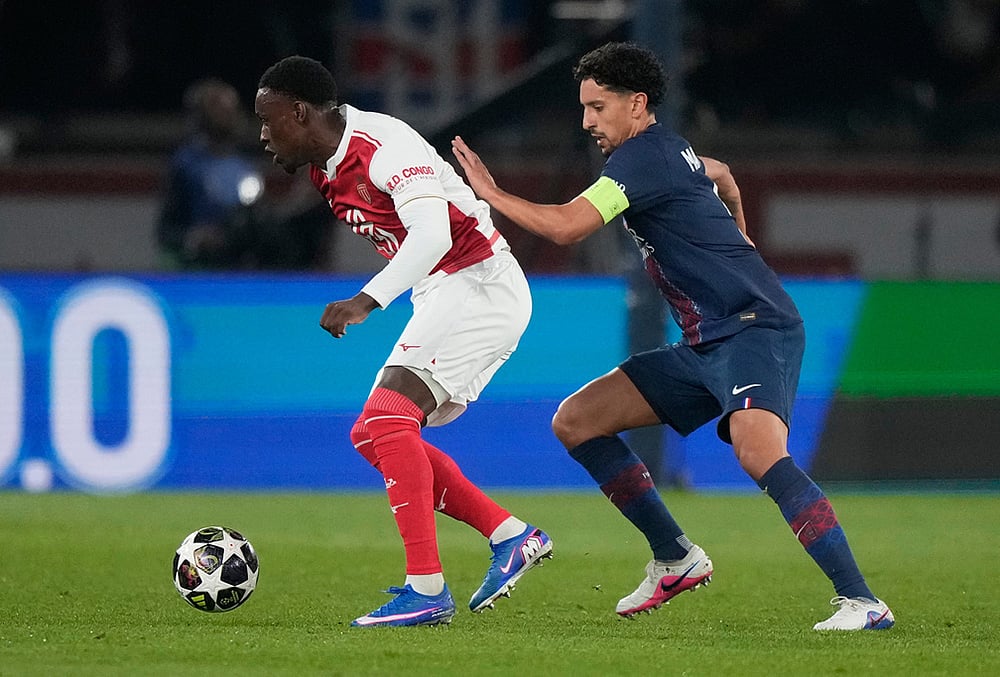 Paris Saint-Germain Vs Monaco uefa Champions League 2025-26 Playoff-Monacos Folarin Balogun