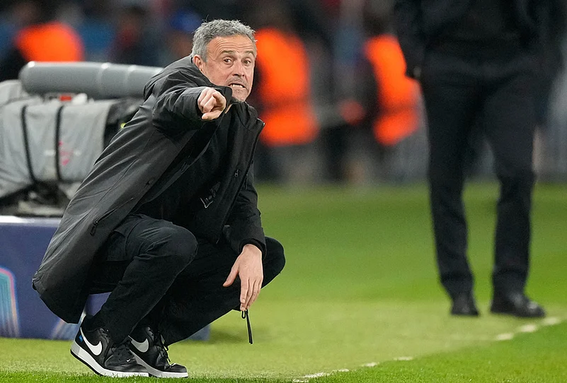 Paris Saint-Germain Vs Monaco uefa Champions League 2025-26 Playoff- Luis Enrique
