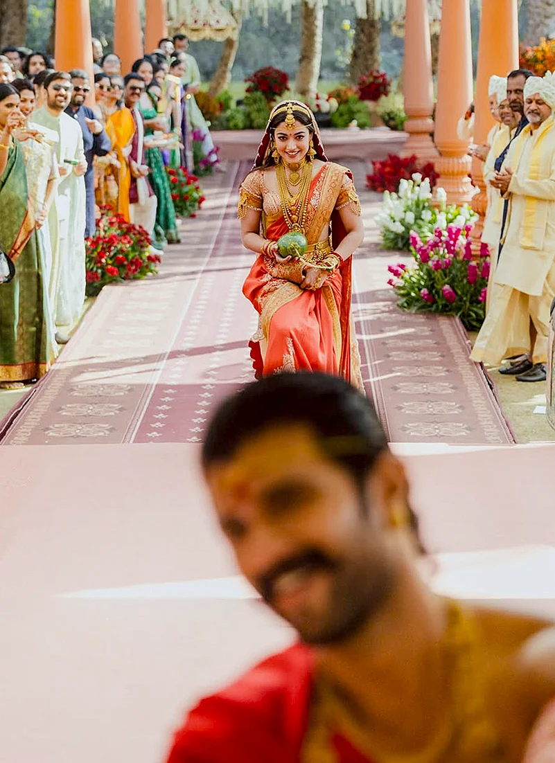 Rashmika Mandanna wedding look