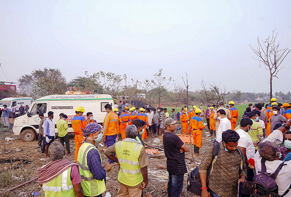 21 dead, 8 critically injured in Andhra cracker unit explosion