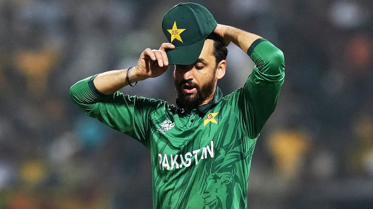 (AP Photo/Eranga Jayawardena) : Pakistan's captain Salman Ali Agha reacts in the field during the T20 World Cup cricket match between Pakistan and Sri Lanka in Pallekele, Sri Lanka, Saturday, Feb. 28, 2026