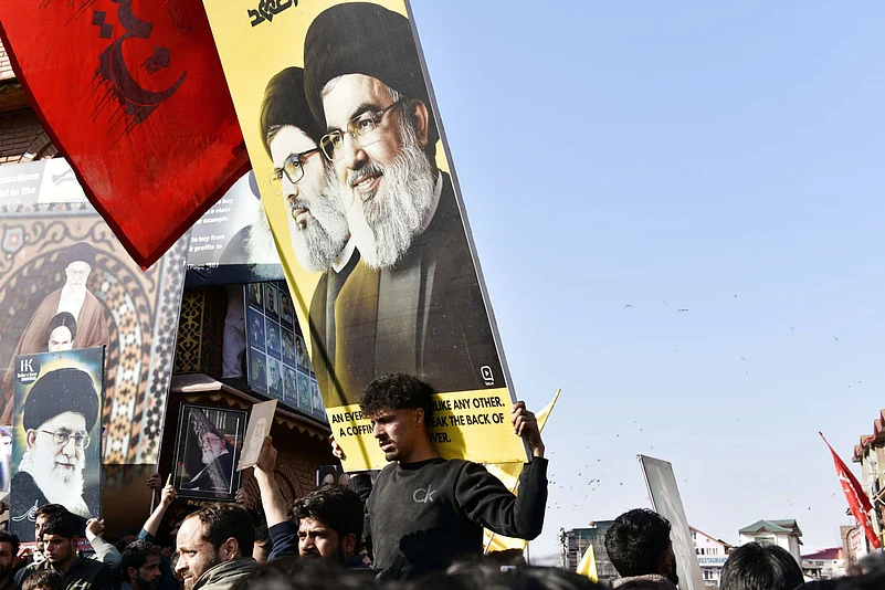 Srinagar Iran protest