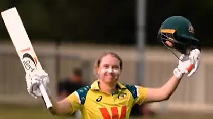 india women vs australia women 3rd odi alyssa healy century innings report hobart
