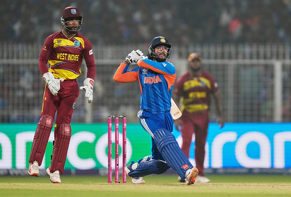 India Vs West Indies T20 World Cup Cricket super 8 match-Tilak Varma