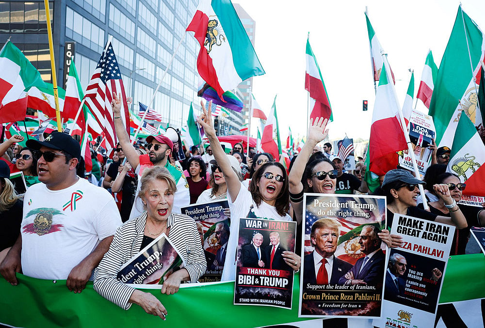 Iranian diaspora protest photos