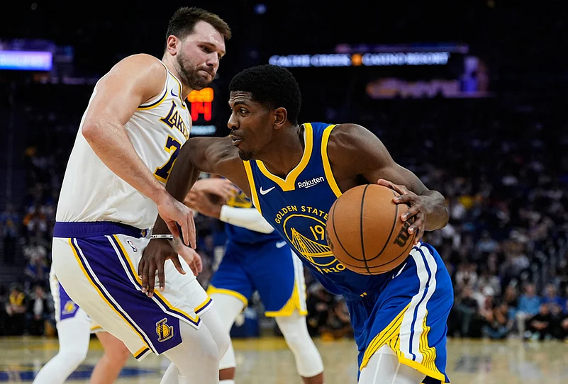 Golden State Warriors Vs Los Angeles Lakers NBA basketball photo-Nate Williams
