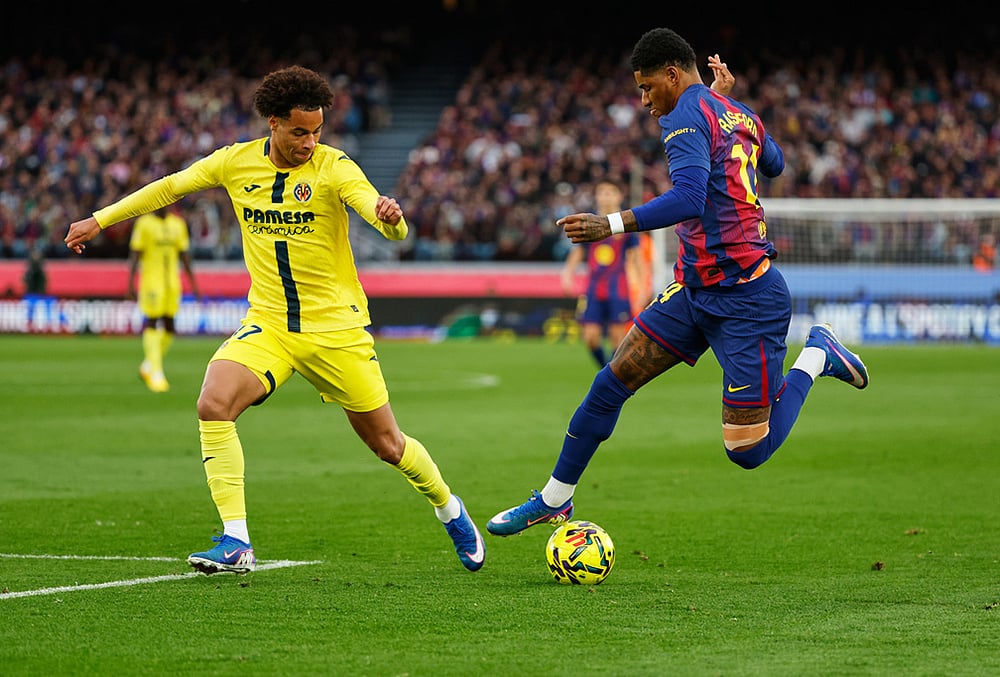 Barcelona vs Villareal La Liga soccer-Marcus Rashford