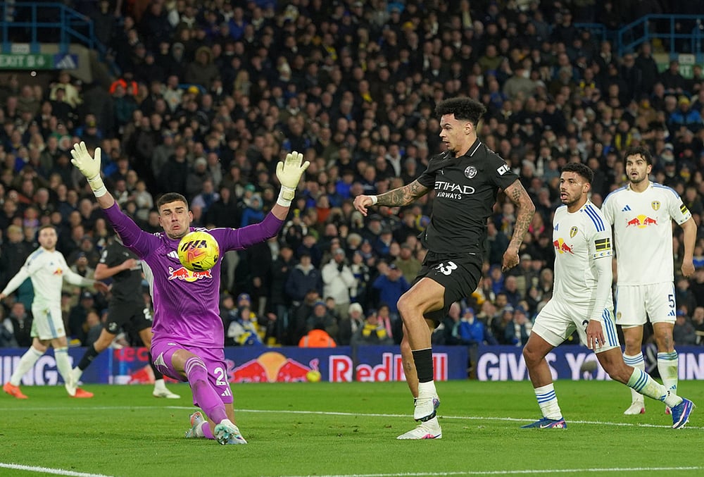 Leeds United vs Manchester City Premier League soccer-Nico OReilly